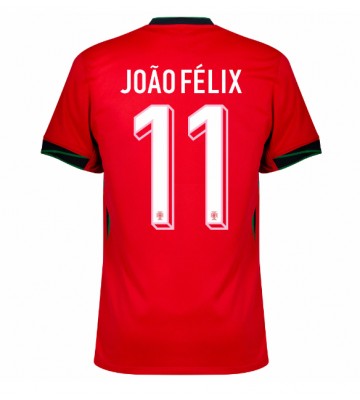 Portugal Joao Felix #11 Primera Equipación Eurocopa 2024 Manga Corta